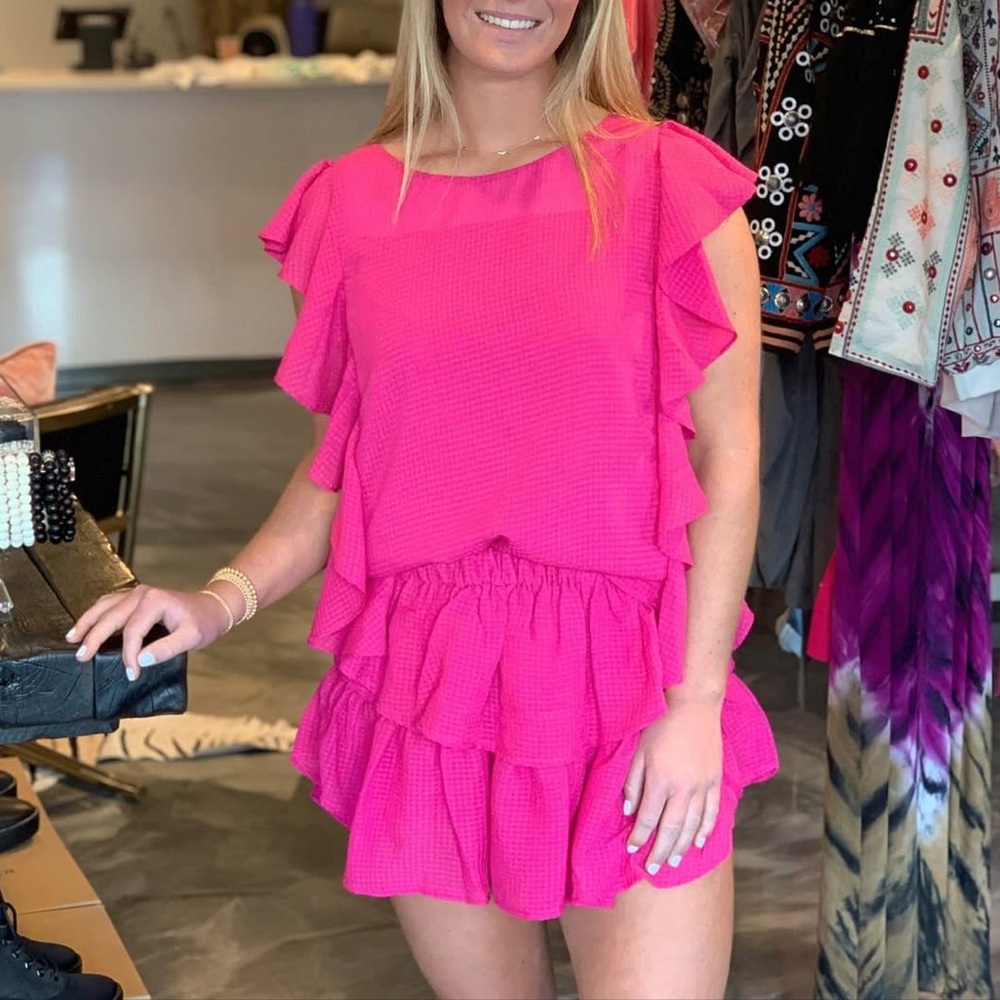 KOCH Pink Ruffled Set